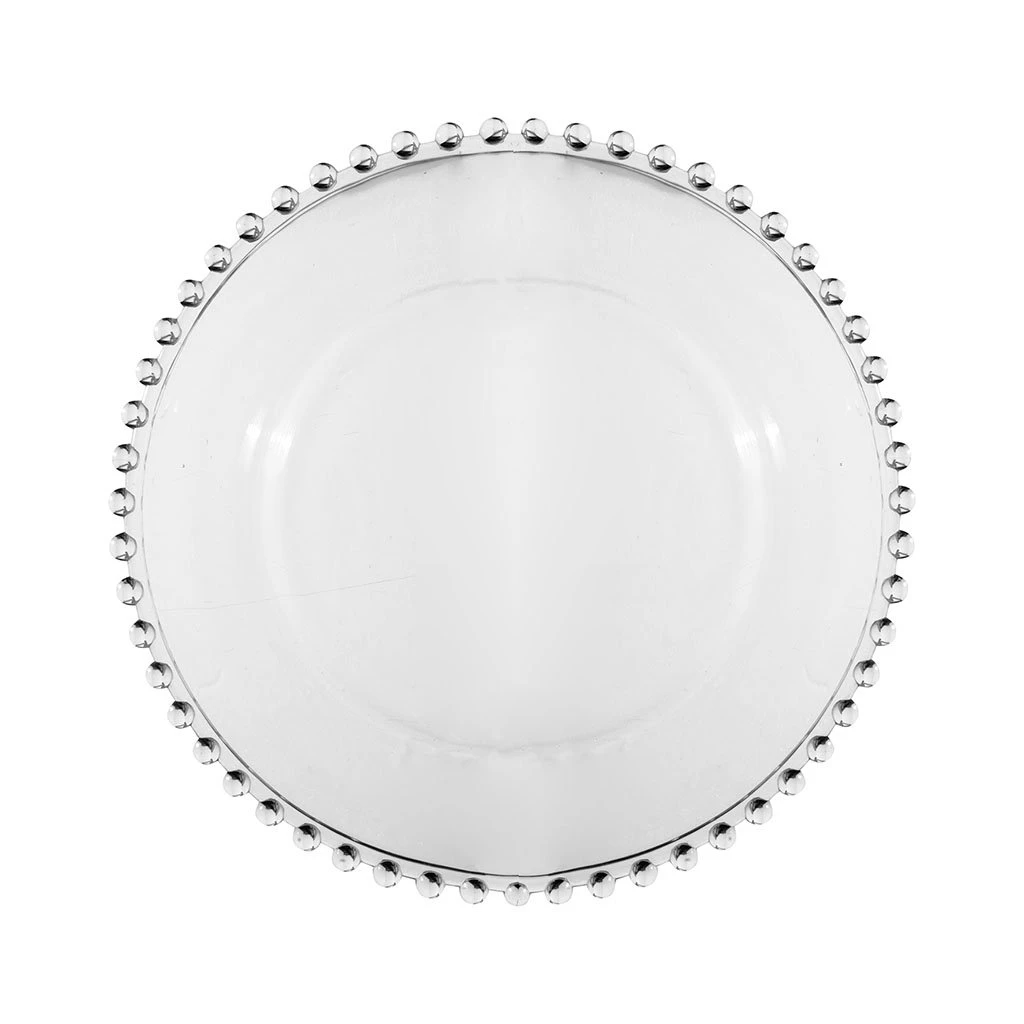 Côté Table Assiette Plate En Verre D26cm - Perloa 3 Côté Table Assiette Plate En Verre D26cm - Perloa