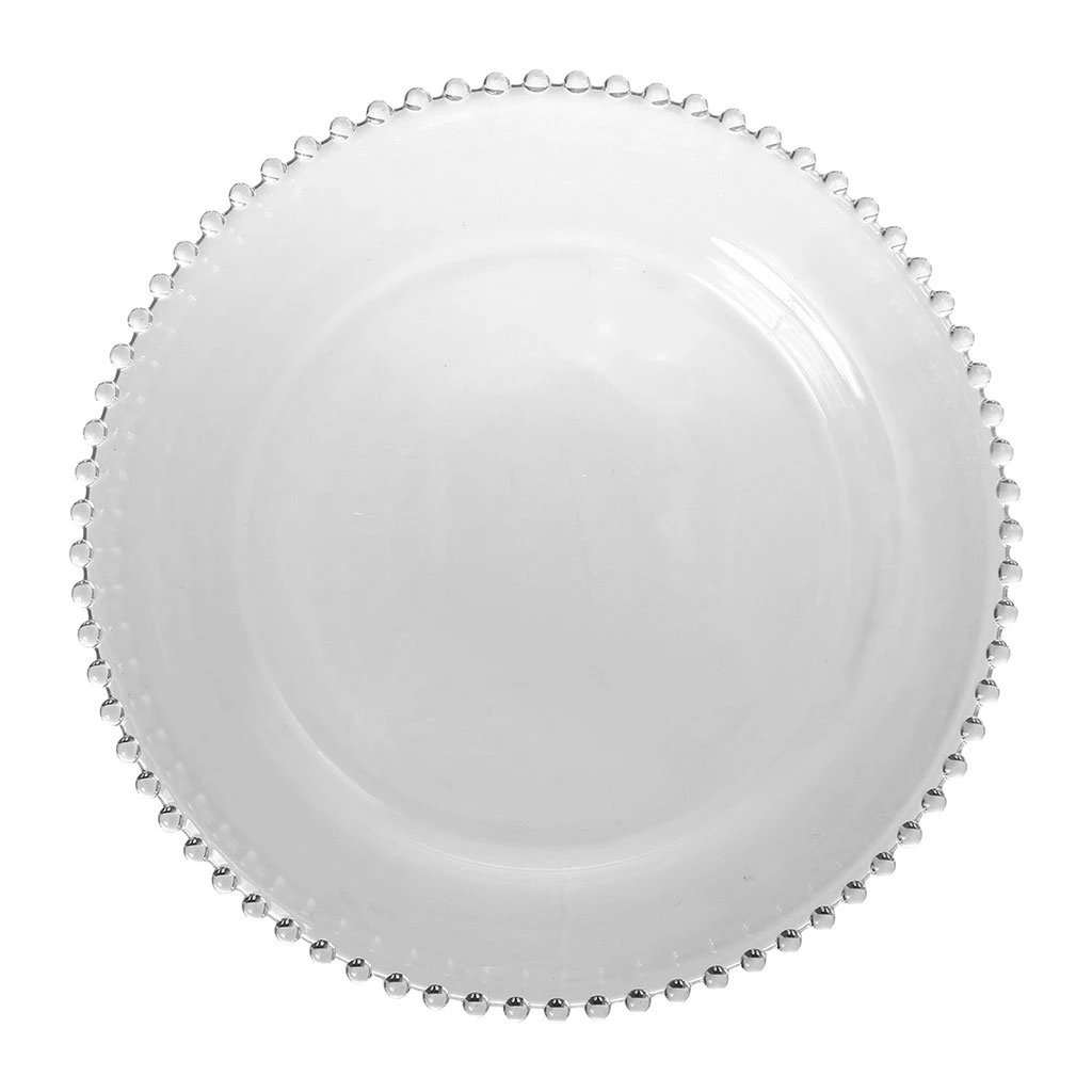 Côté Table Assiette Plate En Verre D26cm - Perloa 4 Côté Table Assiette Plate En Verre D26cm - Perloa – Image 2