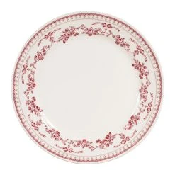Comptoir De Famille Assiette Plate En Faïence Bordeaux D26cm - Faustine