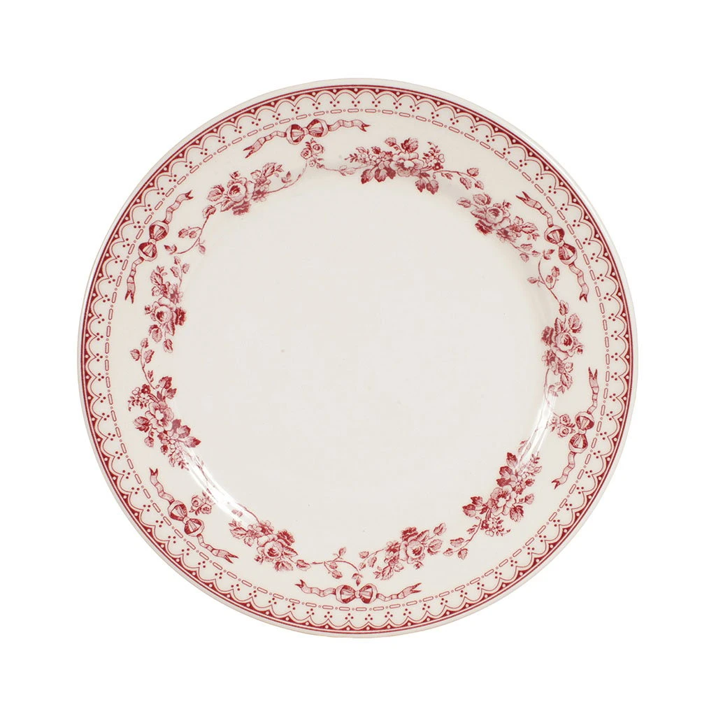 Comptoir De Famille Assiette à Dessert En Faïence Bordeaux D23cm - Faustine 3 Comptoir De Famille Assiette à Dessert En Faïence Bordeaux D23cm - Faustine