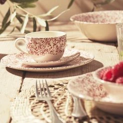 Comptoir De Famille Tasse Et Sous-tasse En Faïence Bordeaux - P'tites Fleurs -Côté Table Store 117da amb hd 2022 01 pe comptoir 7976