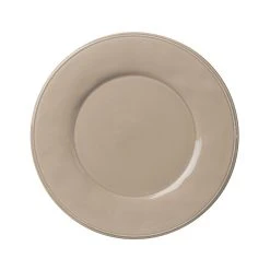 Côté Table Assiette Plate En Faïence Mastic D28.5cm - Constance