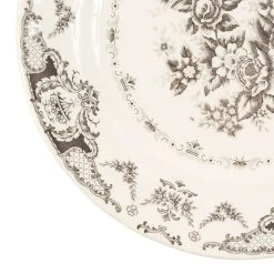 Comptoir De Famille Assiette Plate En Faïence Gris D26cm - Clothilde 6 Comptoir De Famille Assiette Plate En Faïence Gris D26cm - Clothilde -Côté Table Store 200488 DET01 WEB