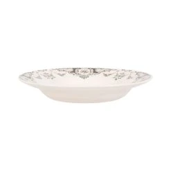 Comptoir De Famille Assiette Creuse En Faïence Gris D23cm - Clothilde