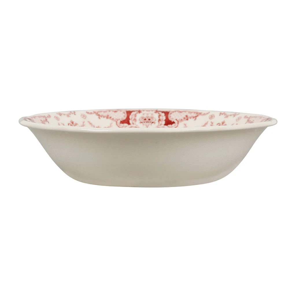Comptoir De Famille Saladier En Faïence Blanc Et Bordeaux - Clothilde 3 Comptoir De Famille Saladier En Faïence Blanc Et Bordeaux - Clothilde