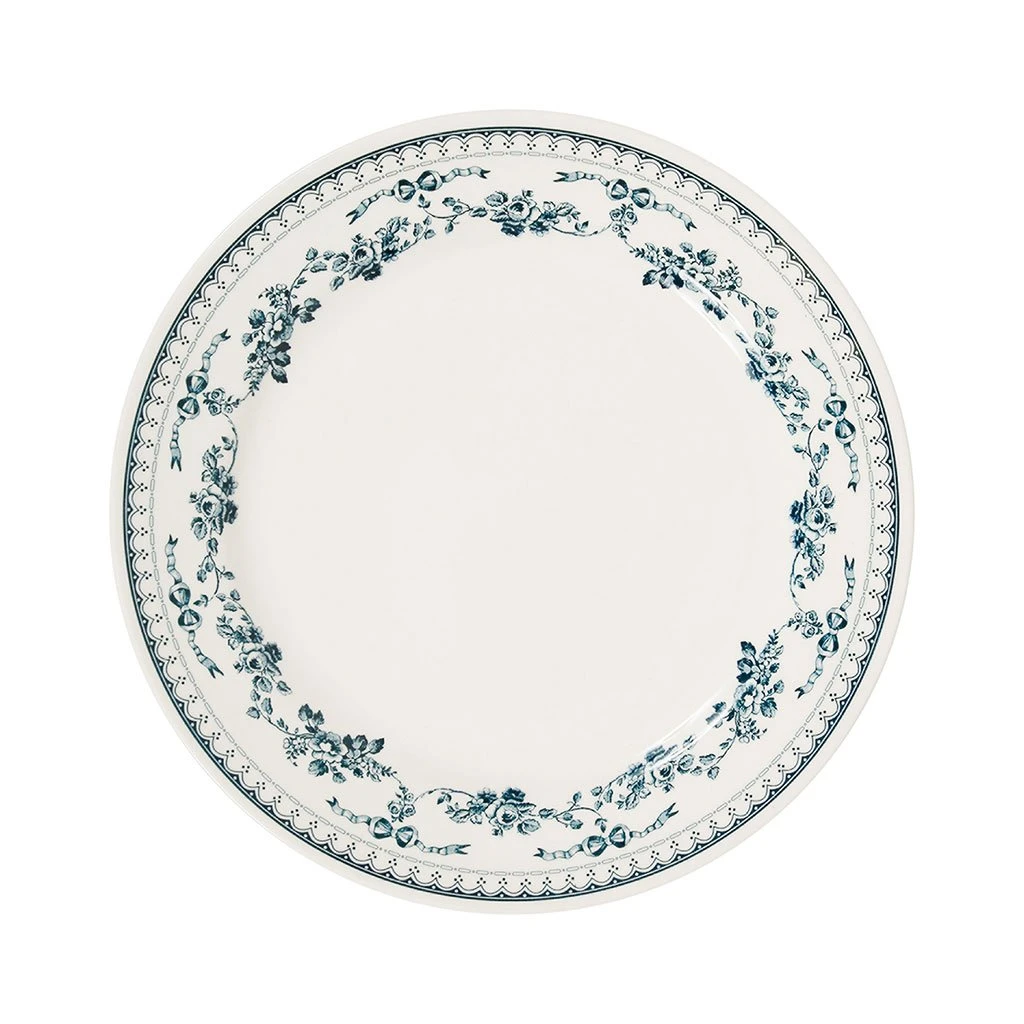 Comptoir De Famille Assiette Plate En Faience Bleu Ancien D26cm - Faustine 3 Comptoir De Famille Assiette Plate En Faience Bleu Ancien D26cm - Faustine