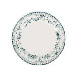 Comptoir De Famille Assiette à Dessert En Faience Bleu Ancien D20cm - Faustine
