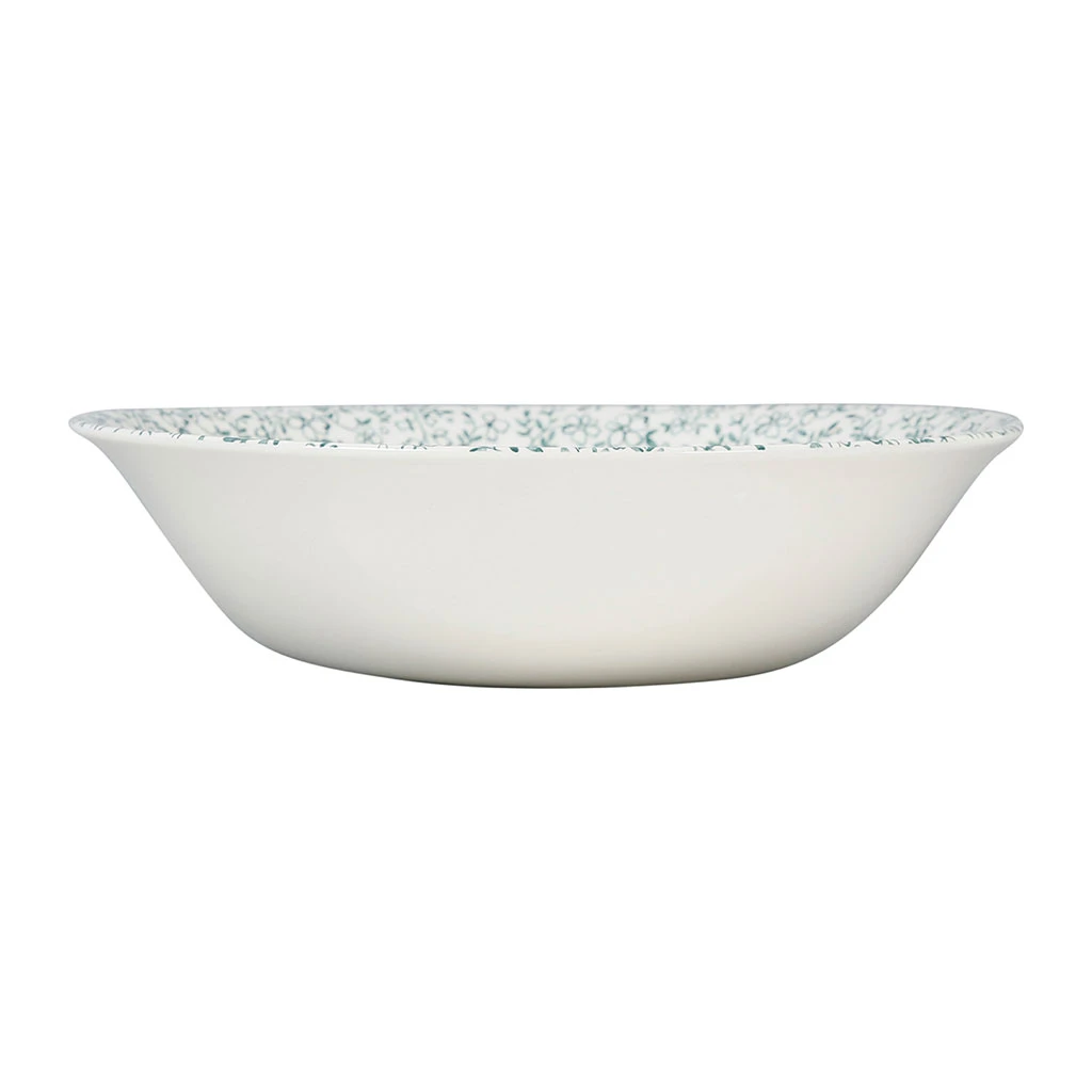 Comptoir De Famille Saladier En Faïence Blanc Et Vert - P'tites Fleurs 3 Comptoir De Famille Saladier En Faïence Blanc Et Vert - P'tites Fleurs