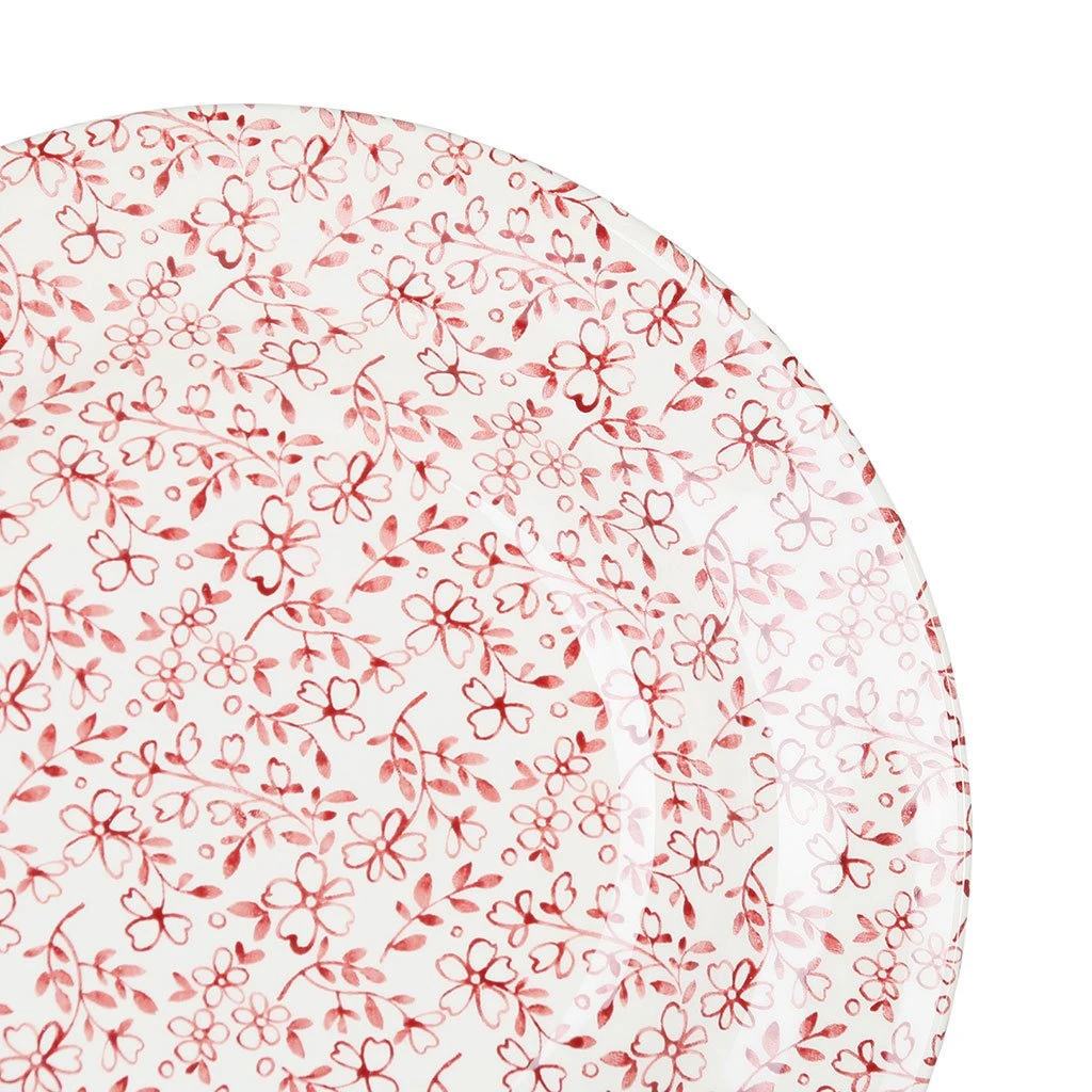 Comptoir De Famille Assiette Creuse En Faïence Bordeaux D23cm - P'tites Fleurs 5 Comptoir De Famille Assiette Creuse En Faïence Bordeaux D23cm - P'tites Fleurs – Image 3