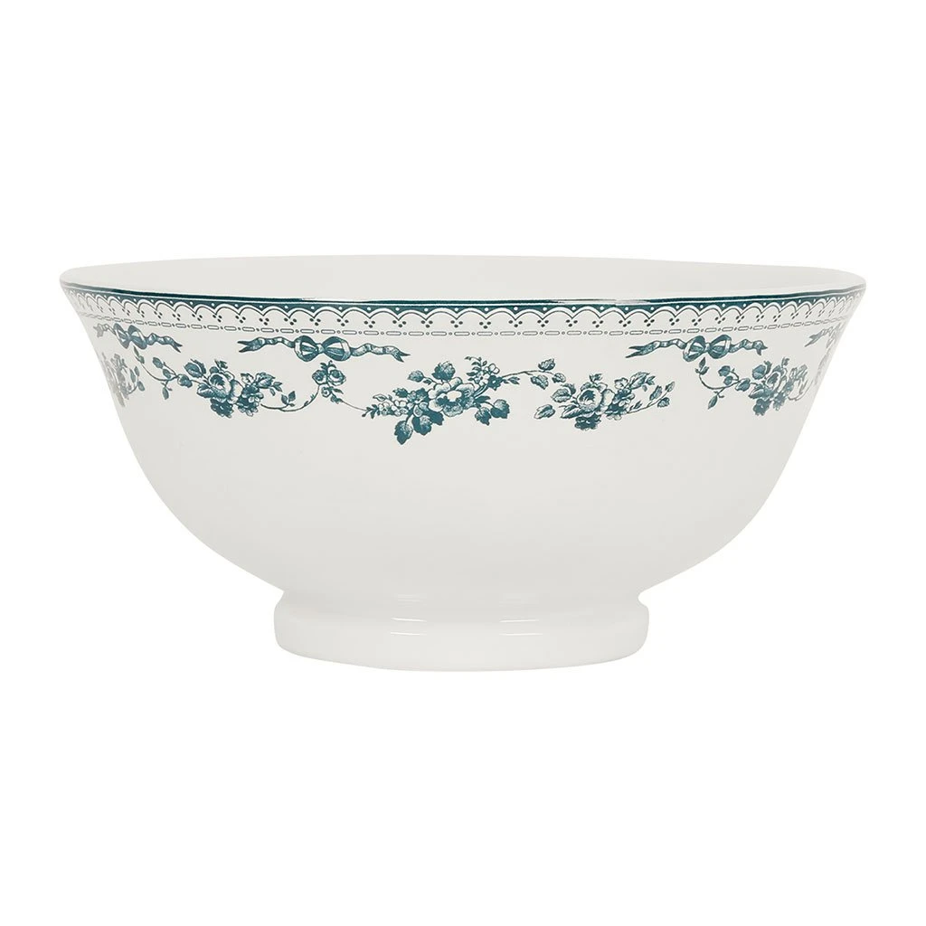 Comptoir De Famille Saladier Bleu Ancien En Faience - Faustine 3 Comptoir De Famille Saladier Bleu Ancien En Faience - Faustine