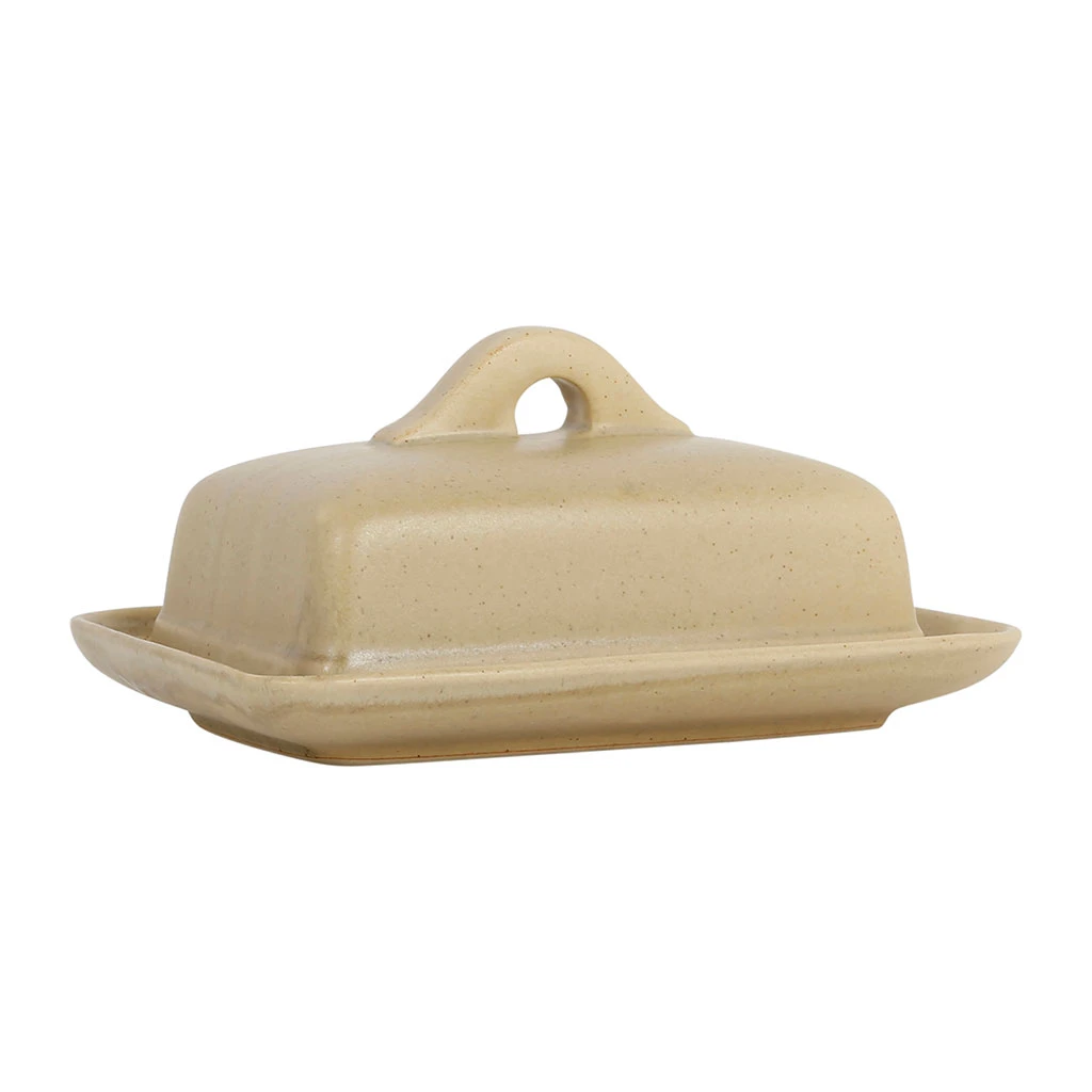 Comptoir De Famille Beurrier Grège En Grès - Suzanne 6 Comptoir De Famille Beurrier Grège En Grès - Suzanne – Image 4