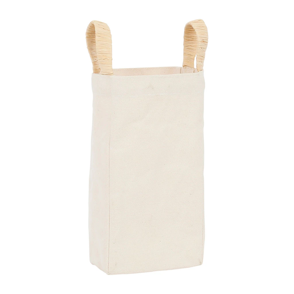 Comptoir De Famille Cache-bouteille Naturel En Toile De Coton Et Raphia - Emelise 4 Comptoir De Famille Cache-bouteille Naturel En Toile De Coton Et Raphia - Emelise – Image 2