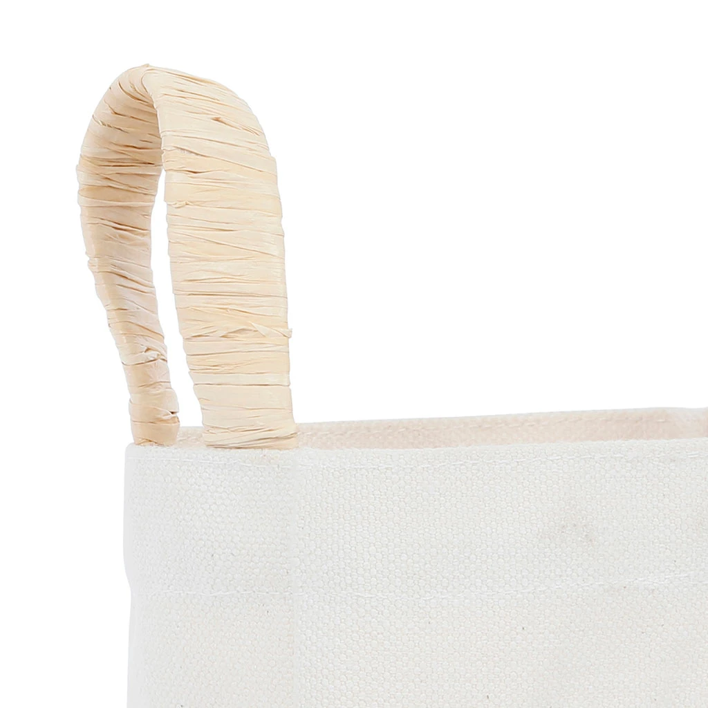 Comptoir De Famille Cache-bouteille Naturel En Toile De Coton Et Raphia - Emelise 5 Comptoir De Famille Cache-bouteille Naturel En Toile De Coton Et Raphia - Emelise – Image 3