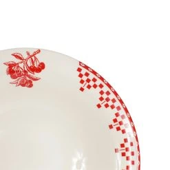 Comptoir De Famille Coupelle En Faïence Rouge D20cm - Damier 7 Comptoir De Famille Coupelle En Faïence Rouge D20cm - Damier -Côté Table Store 2207 DET02 WEB