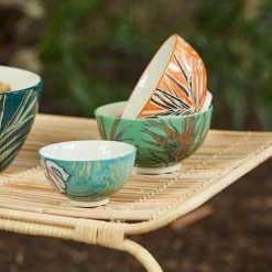 SEMA DESIGN Lot De 4 Bols En Grès Vert Et Orange 70cl - Tropic'art 7 SEMA DESIGN Lot De 4 Bols En Grès Vert Et Orange 70cl - Tropic'art -Côté Table Store 222f1 amb hd 2022 01 pe sema 9346