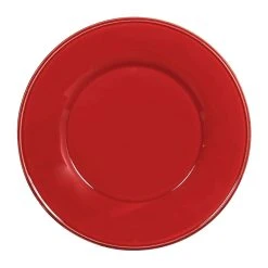 Côté Table Assiette Plate En Faïence Rouge D28.5cm - Constance