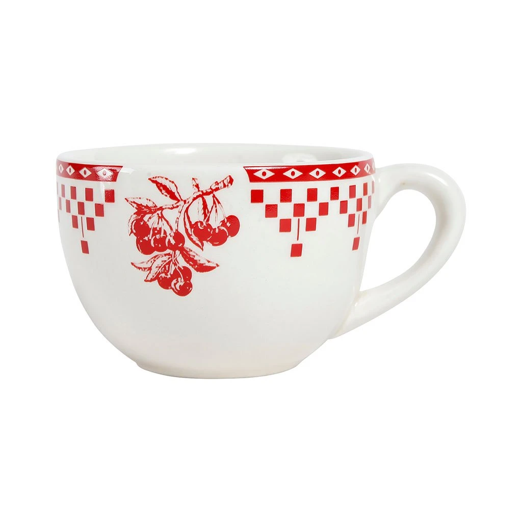 Comptoir De Famille Tasse à Thé Et Sous-tasse En Faïence Damier Rouge - Campagne 5 Comptoir De Famille Tasse à Thé Et Sous-tasse En Faïence Damier Rouge - Campagne – Image 3