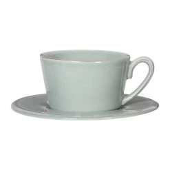 Côté Table Tasse Et Sous-tasse En Faïence Vert D'eau - Constance