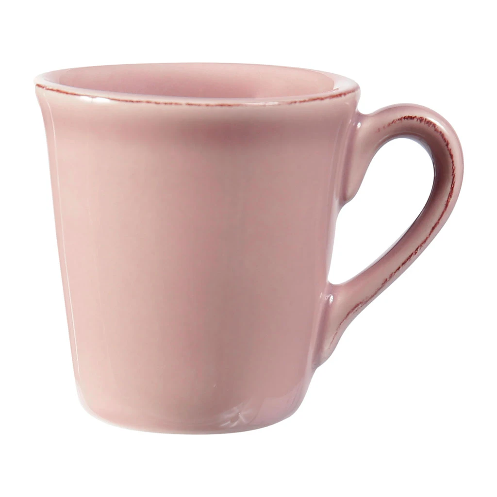 Côté Table Mug Americain En Faïence Rose Poudré 3 Côté Table Mug Americain En Faïence Rose Poudré