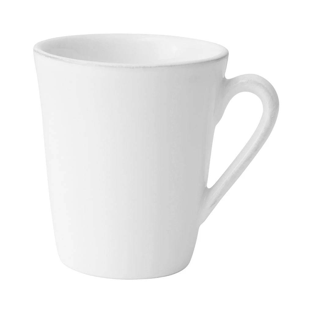 Côté Table Mug Americain En Faïence Blanc 2 Côté Table Mug Americain En Faïence Blanc