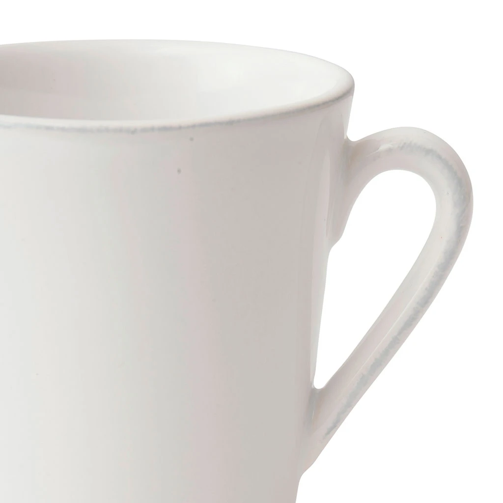 Côté Table Mug Americain En Faïence Blanc 4 Côté Table Mug Americain En Faïence Blanc – Image 3
