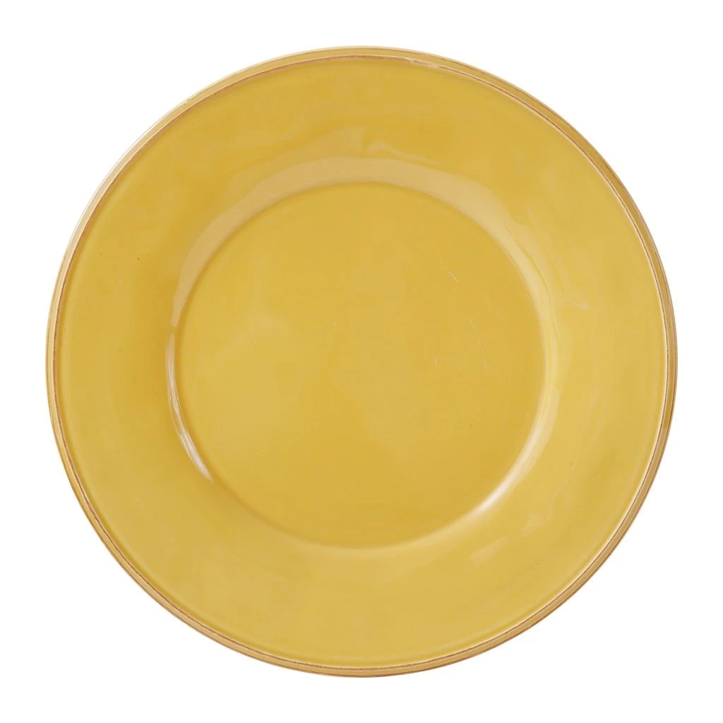 Côté Table Assiette Plate En Faïence Moutarde D28.5cm - Constance 3 Côté Table Assiette Plate En Faïence Moutarde D28.5cm - Constance
