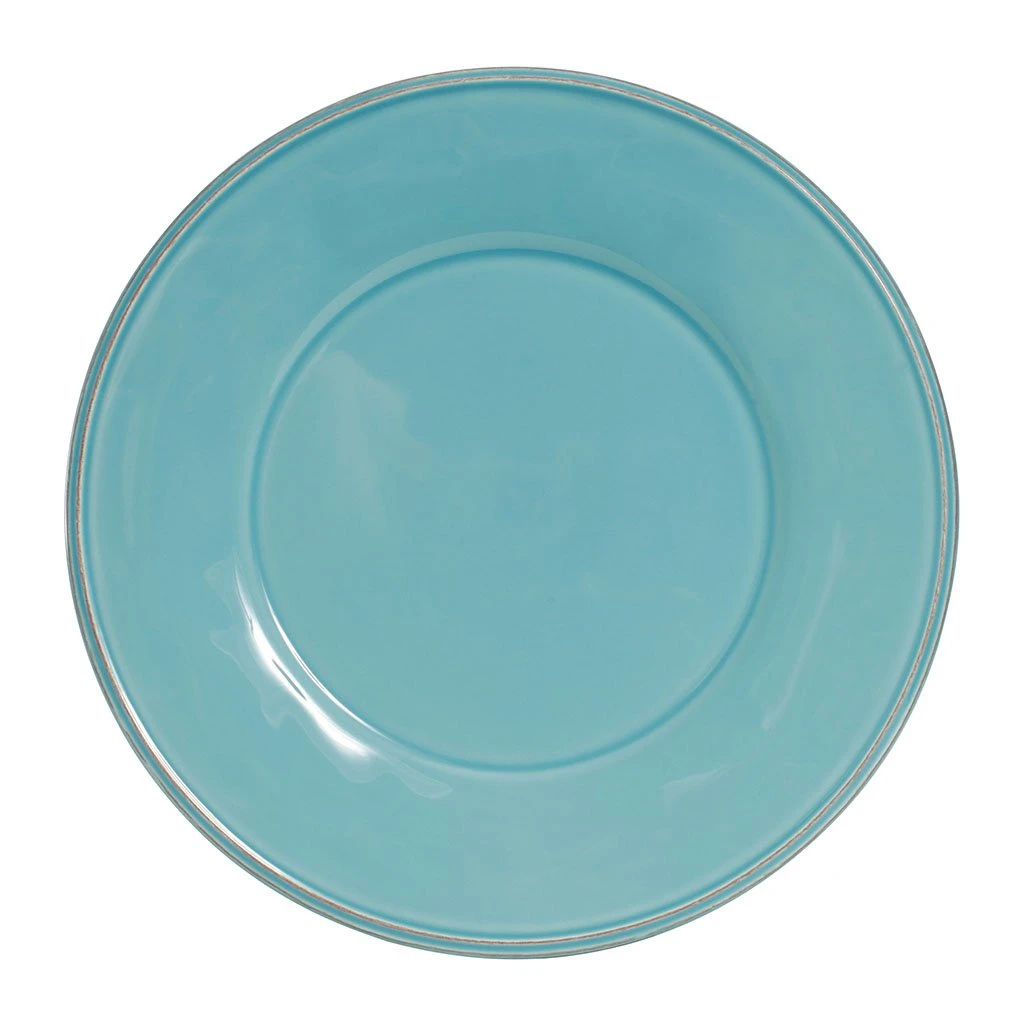 Côté Table Assiette Plate En Faïence Turquoise D28.5cm - Constance 3 Côté Table Assiette Plate En Faïence Turquoise D28.5cm - Constance