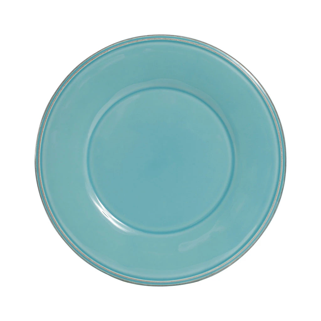 Côté Table Assiette à Dessert En Faïence Turquoise D23.5cm - Constance 3 Côté Table Assiette à Dessert En Faïence Turquoise D23.5cm - Constance