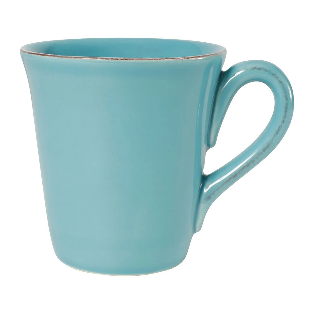 Côté Table Mug Americain En Faïence Turquoise 3 Côté Table Mug Americain En Faïence Turquoise