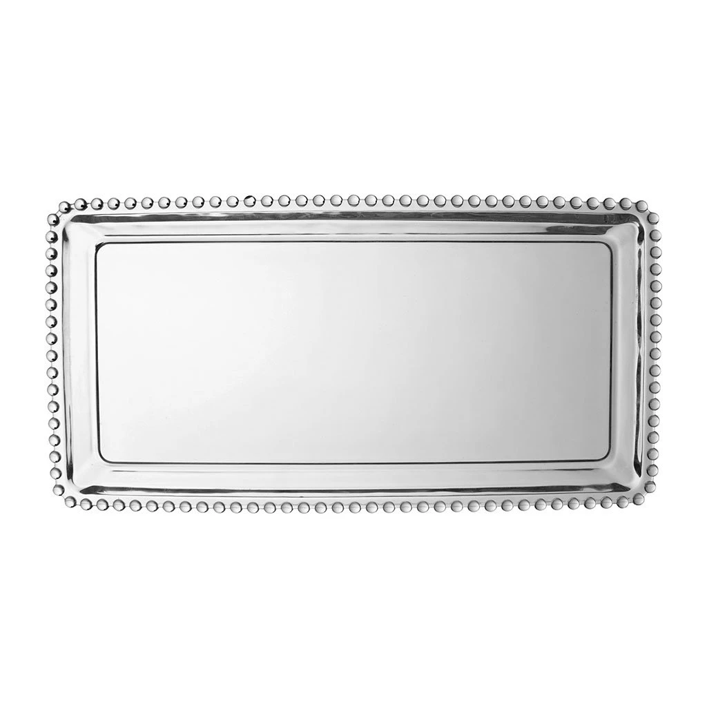 Côté Table Plat Rectangulaire En Verre - Perloa 3 Côté Table Plat Rectangulaire En Verre - Perloa