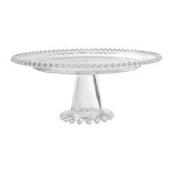 Côté Table Plat Sur Pied En Verre - Perloa