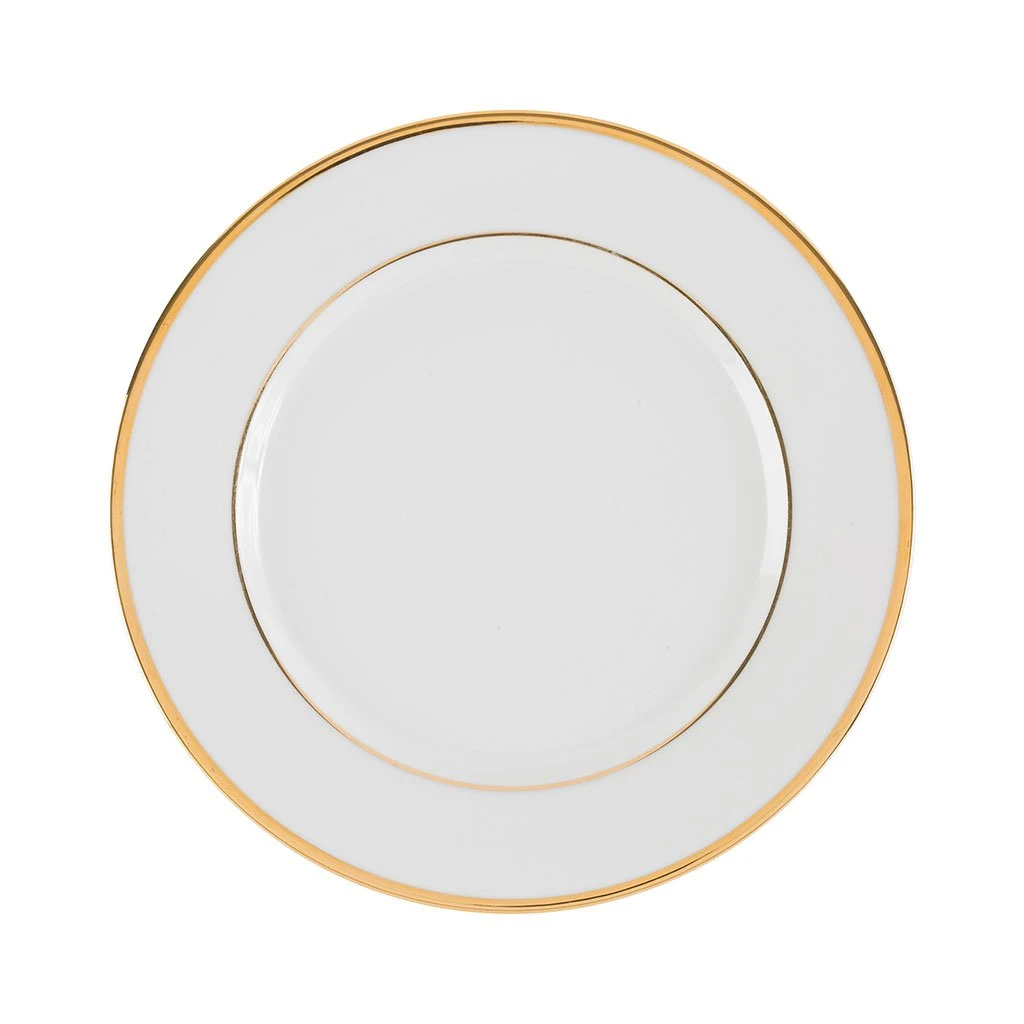 Côté Table Assiette Plate En Porcelaine Blanc Et Doré D27cm - Ginger 3 Côté Table Assiette Plate En Porcelaine Blanc Et Doré D27cm - Ginger