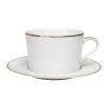 Côté Table Tasse Et Sous-tasse En Porcelaine Blanc Et Doré - Ginger 1 Côté Table Tasse Et Sous-tasse En Porcelaine Blanc Et Doré - Ginger -Côté Table Store 34713 DEB WEB