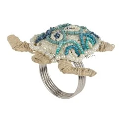 Côté Table Rond Serviette En Fer Et Verre - Tortue