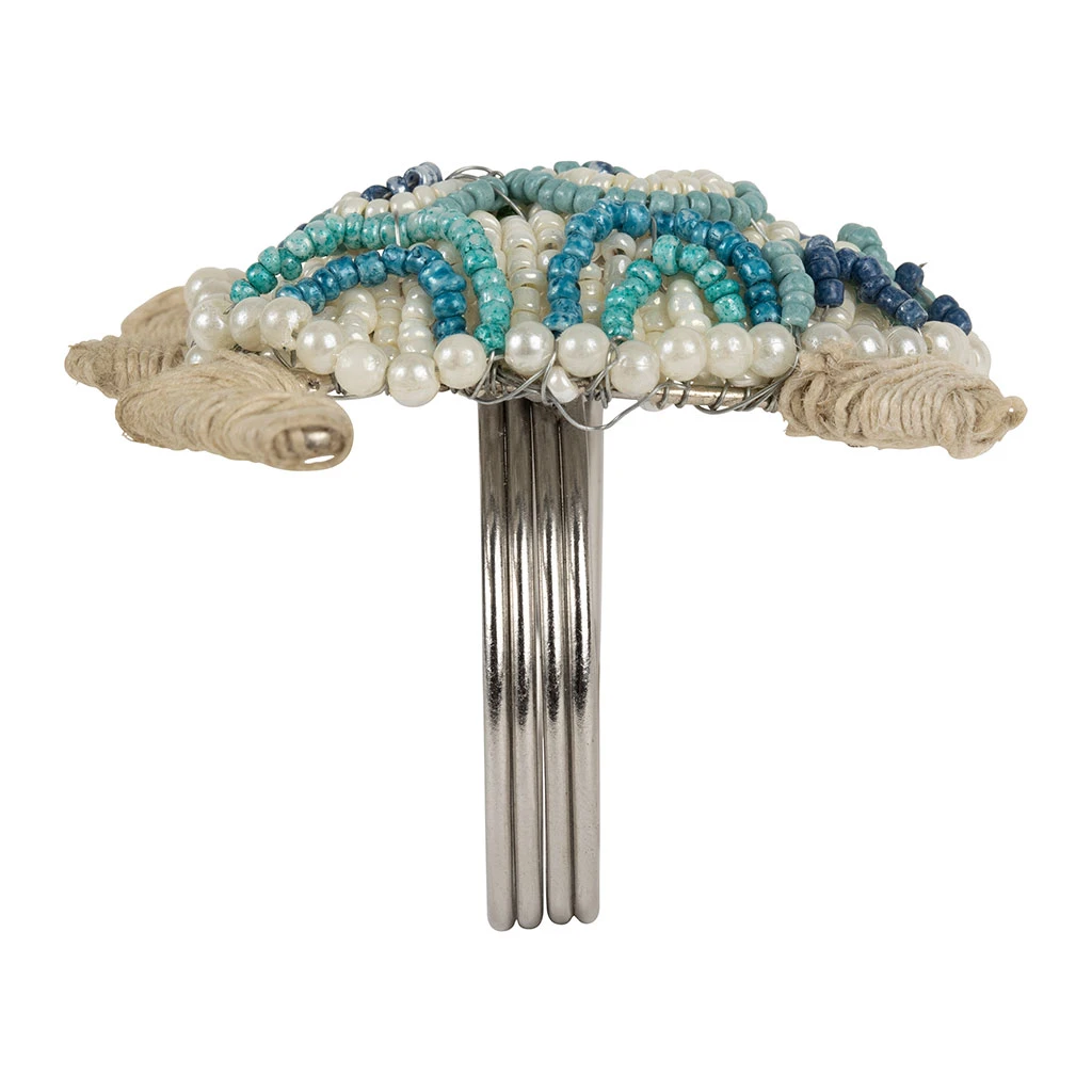 Côté Table Rond Serviette En Fer Et Verre - Tortue 4 Côté Table Rond Serviette En Fer Et Verre - Tortue – Image 2