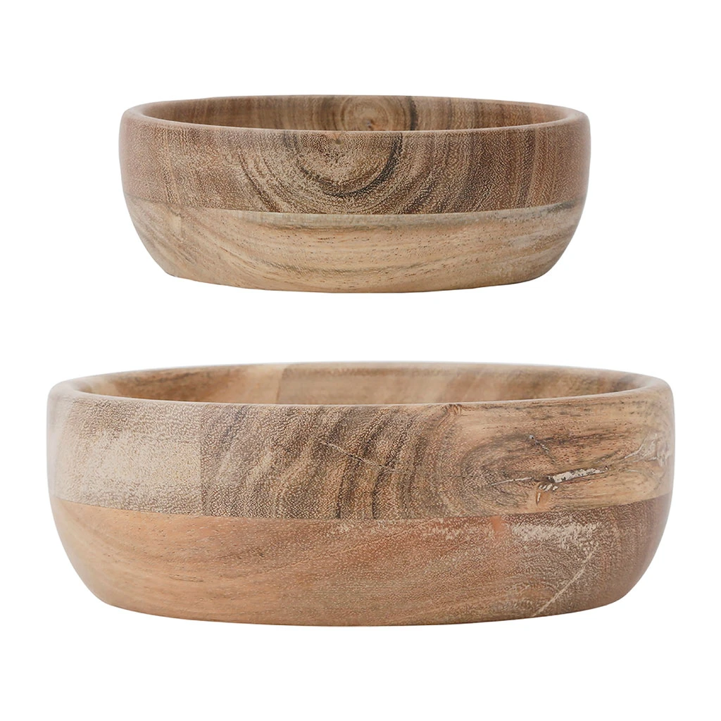 Côté Table Lot De 2 Coupelles En Acacia Naturel - Dalbert 3 Côté Table Lot De 2 Coupelles En Acacia Naturel - Dalbert