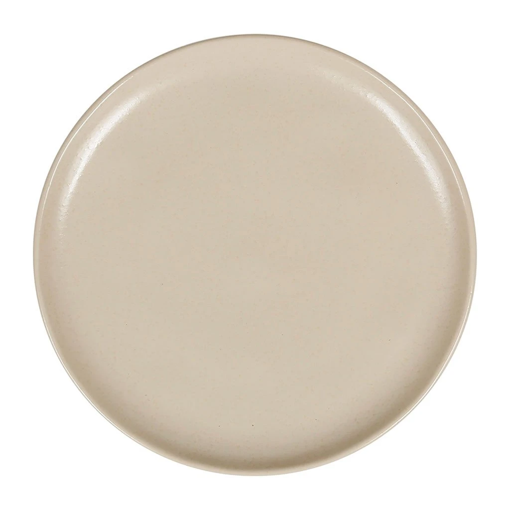 Côté Table Assiette Plate En Grès Sable D27cm - Ingrid 3 Côté Table Assiette Plate En Grès Sable D27cm - Ingrid