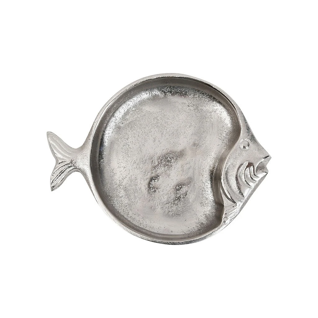 Côté Table Plat Poisson Ocean Gris Argente 20x15cm En Aluminium Et Nickel 3 Côté Table Plat Poisson Ocean Gris Argente 20x15cm En Aluminium Et Nickel