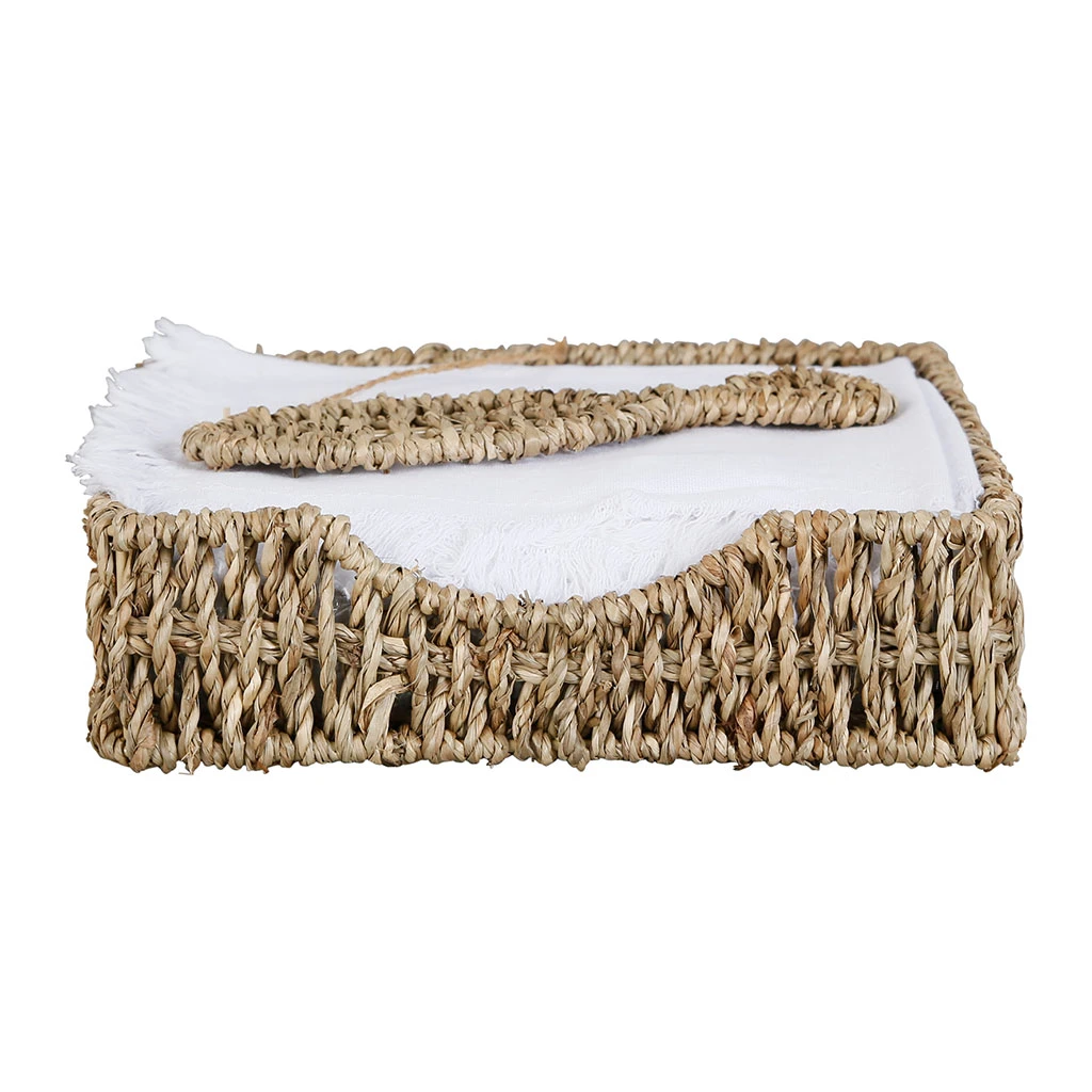 Côté Table Porte Serviettes En Jonc De Mer Naturel Et Fer Poisson - Borneo 3 Côté Table Porte Serviettes En Jonc De Mer Naturel Et Fer Poisson - Borneo