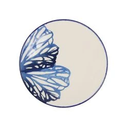 Côté Table Assiette Dessert Mareea Bleu+blanc D21.5cm Faience