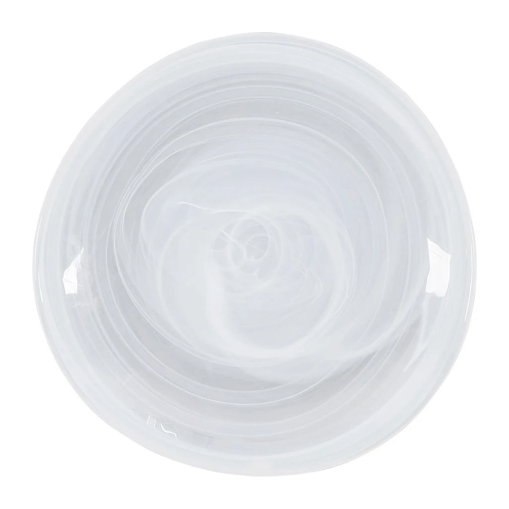 Côté Table Assiette Plate En Verre Blanc D26cm - Arales 3 Côté Table Assiette Plate En Verre Blanc D26cm - Arales