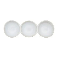 Côté Table Coupelle En Grès Reactif Blanc - Triple Flore 10 Côté Table Coupelle En Grès Reactif Blanc - Triple Flore -Côté Table Store 37874 DET02 WEB