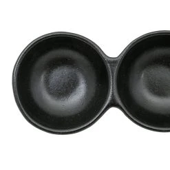 Côté Table Coupelle En Grès Noir Mat - Triple Flore 11 Côté Table Coupelle En Grès Noir Mat - Triple Flore -Côté Table Store 37875 DET03 WEB