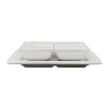 Côté Table Lot De 4 Coupelles Avec Plat En Grès Réactif Blanc - Flore