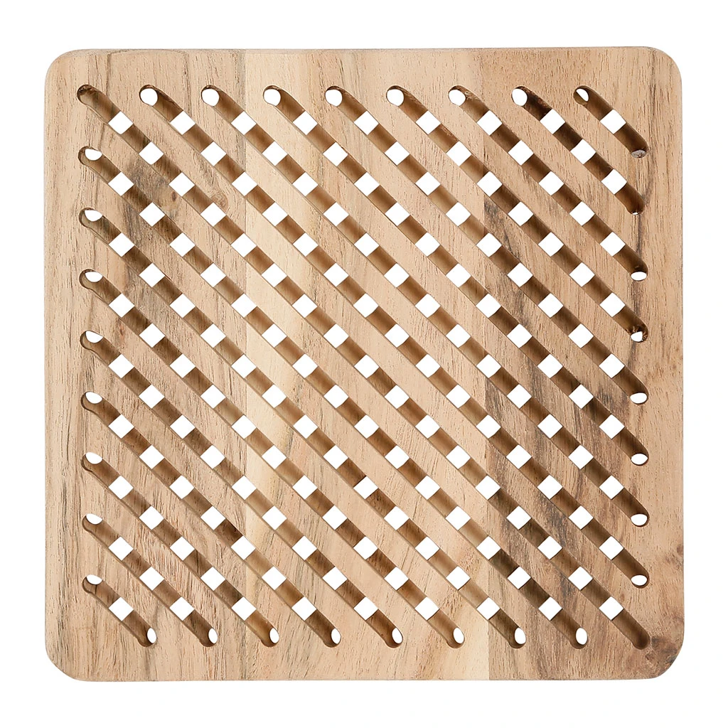 Côté Table Dessous De Plat Carré Bois Natutel - Dalbert 3 Côté Table Dessous De Plat Carré Bois Natutel - Dalbert