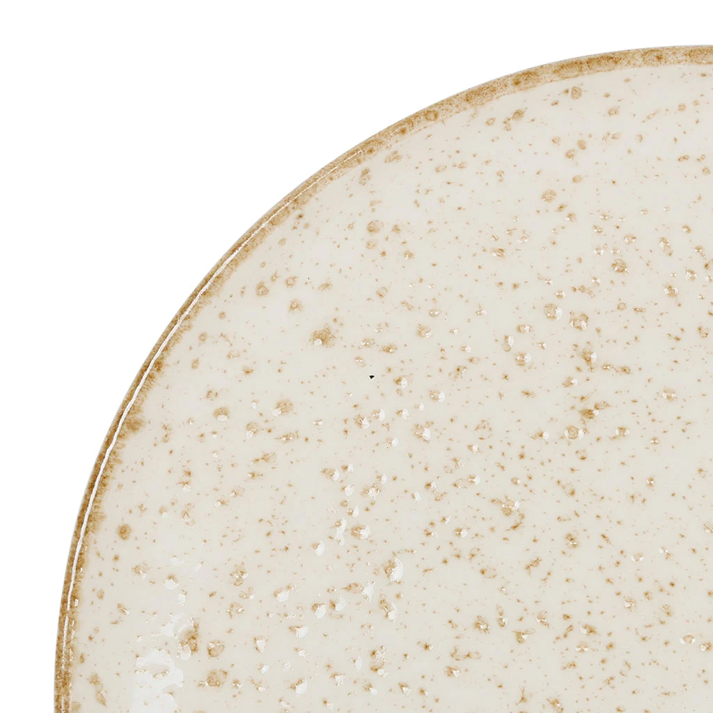 Côté Table Assiette Plate Beige D27.5cm En Faience - Lisere 5 Côté Table Assiette Plate Beige D27.5cm En Faience - Lisere – Image 3