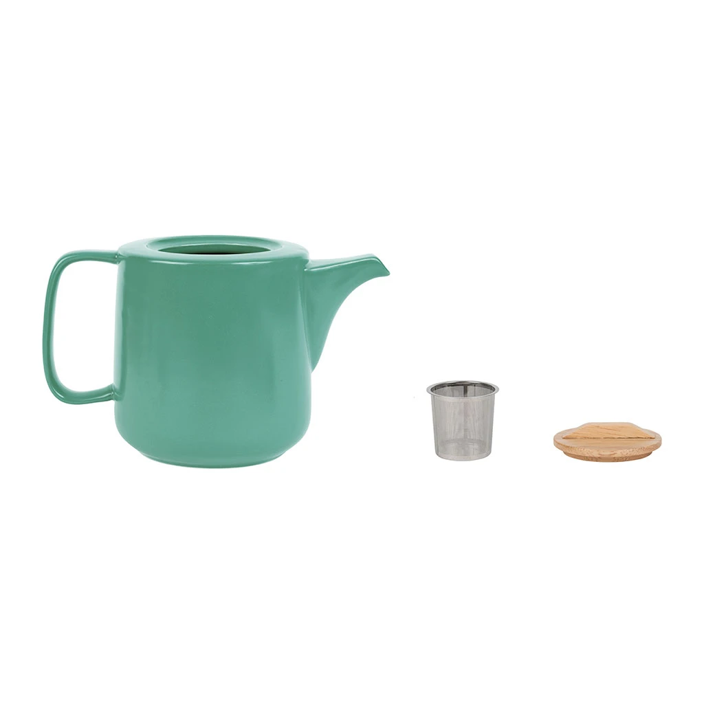Jardin D'Ulysse Coffret Théière Avec 2 Mugs En Porceliane Vert D'eau Et Son Plateau - Eliska 5 Jardin D'Ulysse Coffret Théière Avec 2 Mugs En Porceliane Vert D'eau Et Son Plateau - Eliska – Image 3