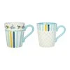 Jardin D'Ulysse Lot De 2 Mugs En Grès Bleu Ciel - Un été à La Mer 2 Jardin D'Ulysse Lot De 2 Mugs En Grès Bleu Ciel - Un été à La Mer -Côté Table Store 466917 DEB WEB