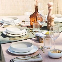 Sibo Homeconcept Assiette Creuse En Gres Lin D20cm - Oslo -Côté Table Store 55aff amb tableete 12793 hd