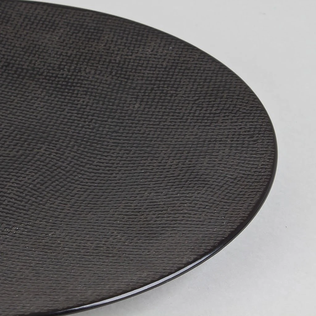 Table Passion Assiette Plate En Grès Noir D27cm - Vesuvio 6 Table Passion Assiette Plate En Grès Noir D27cm - Vesuvio – Image 4